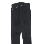 LEVI'S 501 Mens Black Regular Straight Denim W29 L34 Classic Button Fly Jeans