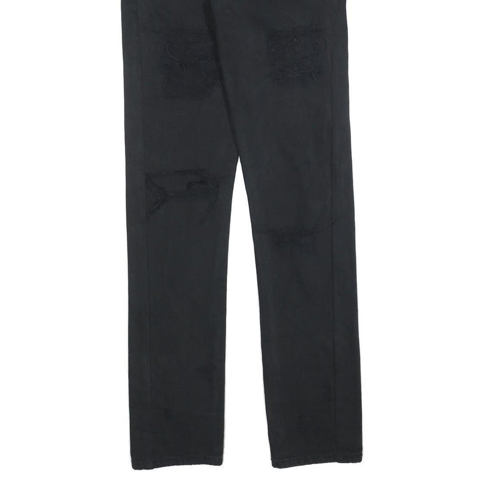 LEVI'S 501 Mens Black Regular Straight Denim W29 L34 Classic Button Fly Jeans