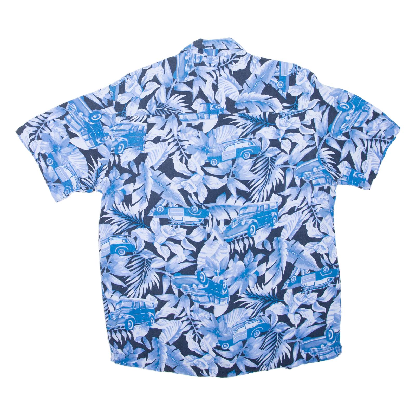 PAUANA JACK Cars Mens Shirt Blue Floral M