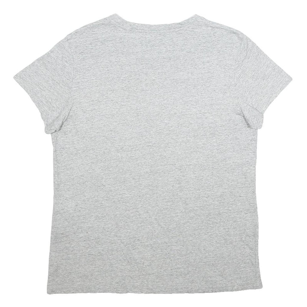 LEVI'S Womens Grey Red Logo Graphic T-Shirt L Short Sleeve Crew Neck Casual