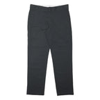 DICKIES Mens Slim Black Trousers W36 L31 Workwear Zip Closure
