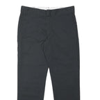 DICKIES Mens Slim Black Trousers W36 L31 Workwear Zip Closure