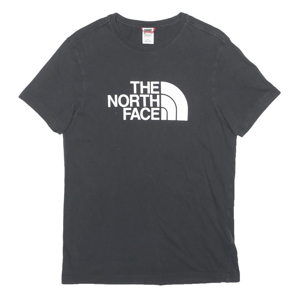 THE NORTH FACE Mens Black T-Shirt S Short Sleeve Crew Neck Logo Print Cotton