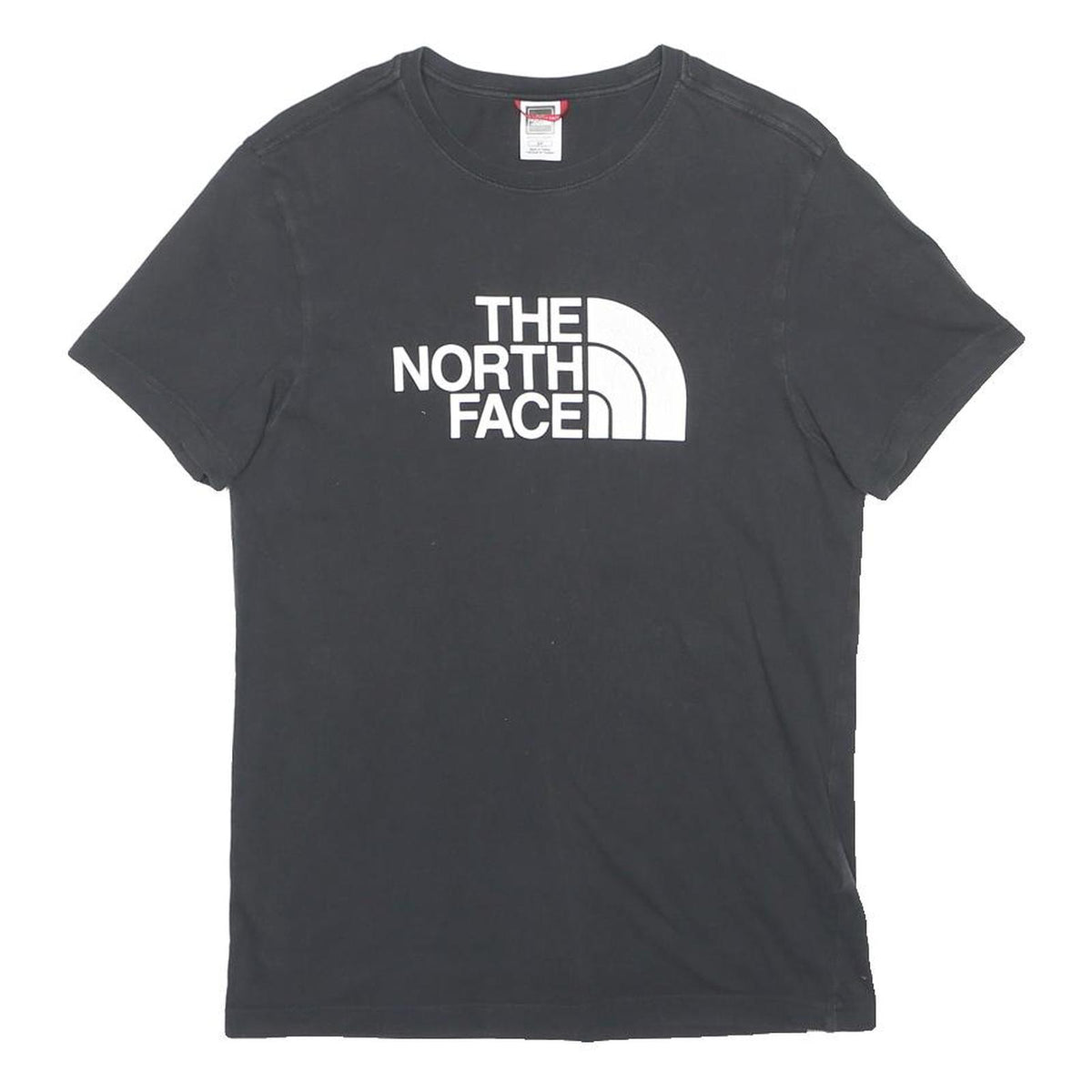 THE NORTH FACE Mens Black T-Shirt S Short Sleeve Crew Neck Logo Print Cotton