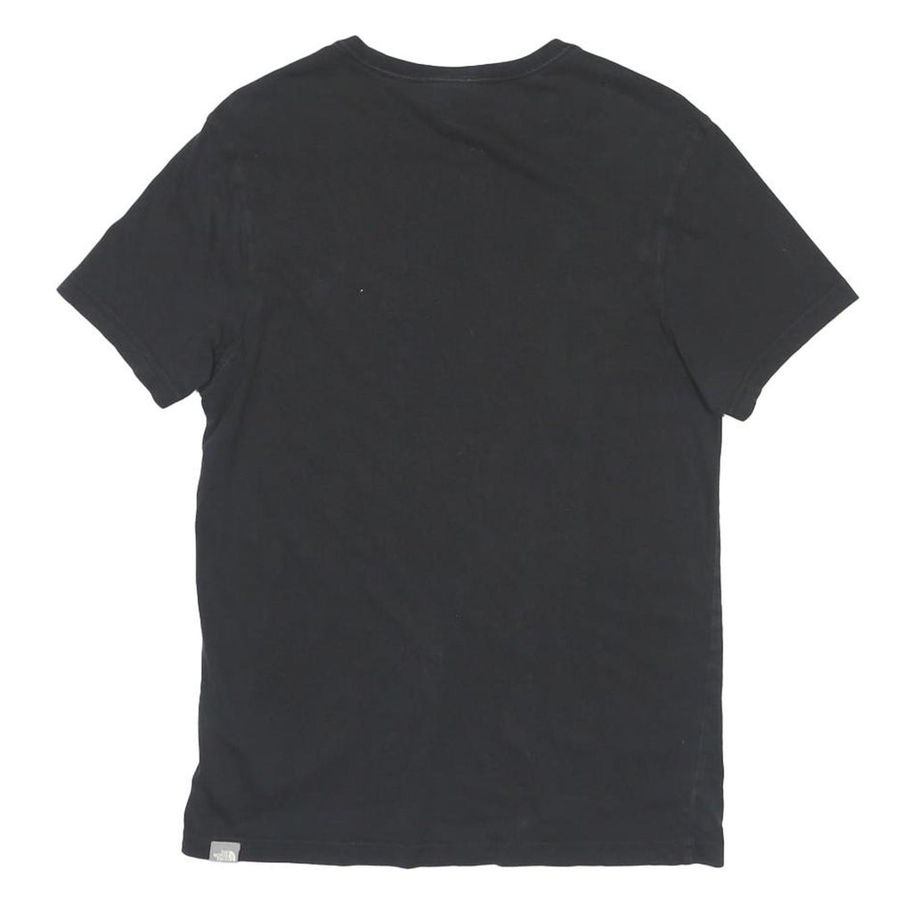 THE NORTH FACE Mens Black T-Shirt S Short Sleeve Crew Neck Logo Print Cotton