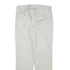 DOCKERS Mens Slim Beige Cotton Blend Trousers W32 L28 Zip Classic Regular Fit