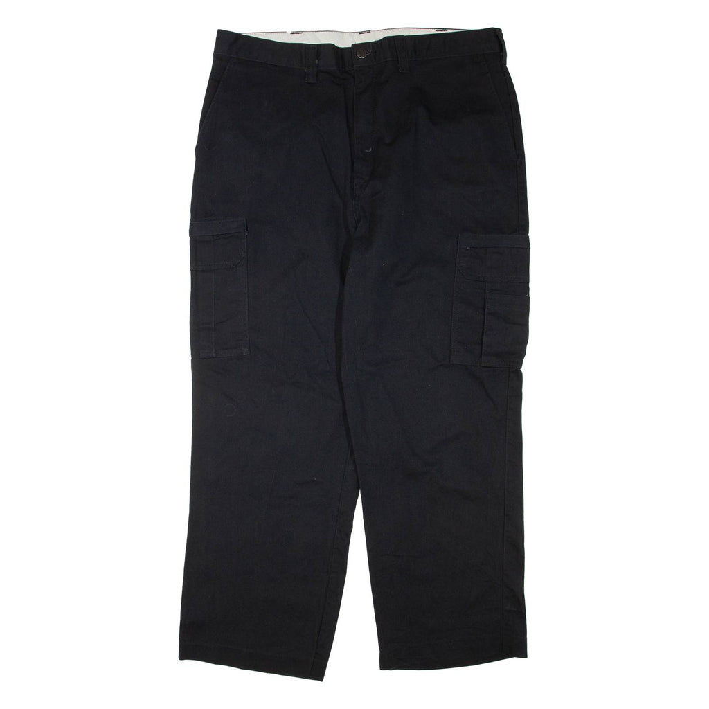 DICKIES Cargo Mens Trousers Black Regular Straight W38 L30