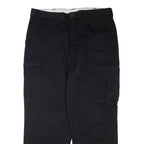 DICKIES Cargo Mens Trousers Black Regular Straight W38 L30
