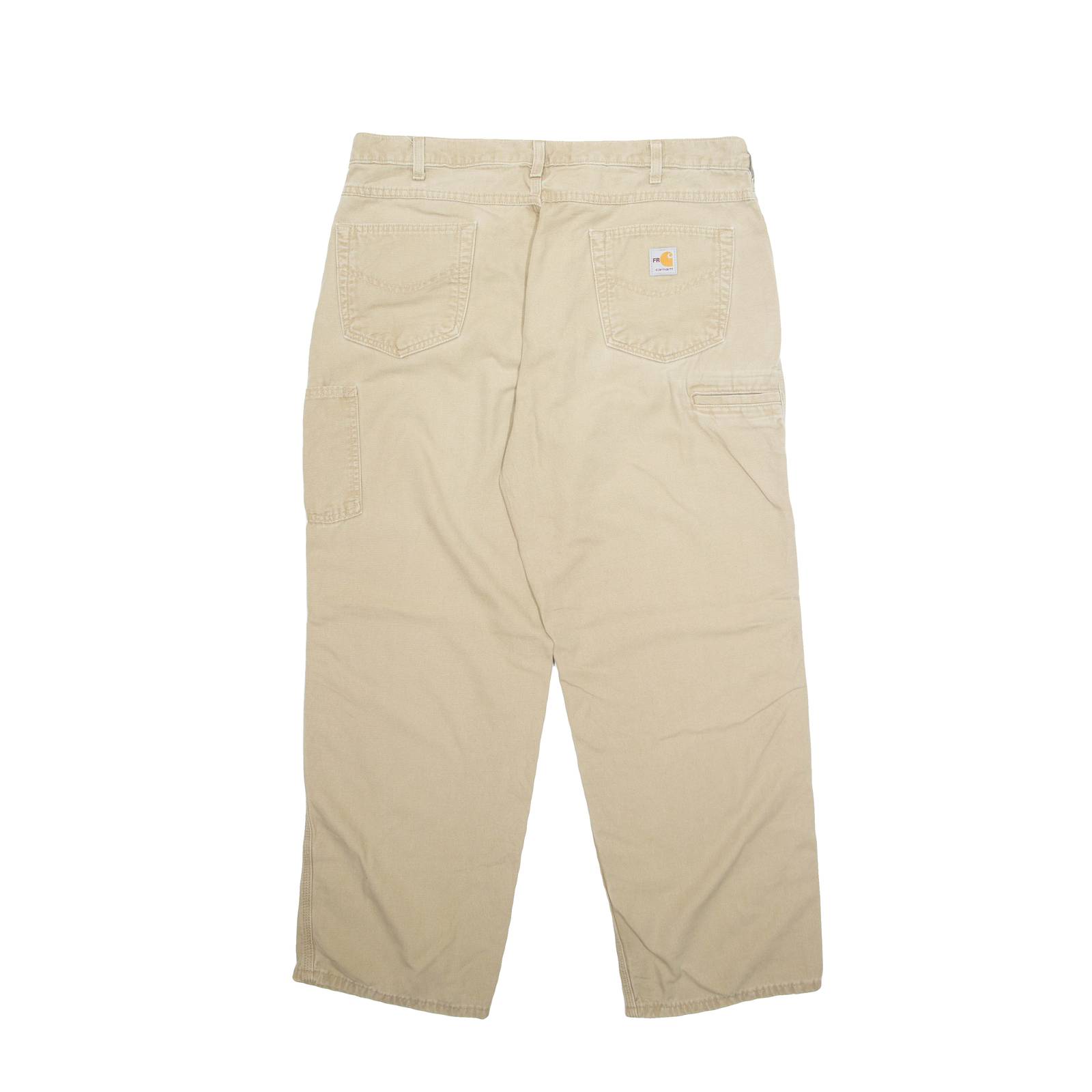 CARHARTT Cargo Mens Trousers Beige Regular Straight W38 L30