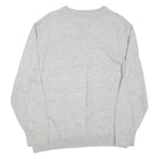 NAUTICA Mens Jumper Grey V-Neck Tight Knit L