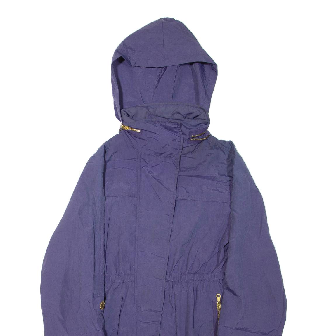 SEVEN Womens Rain Jacket Purple Nylon Hooded S