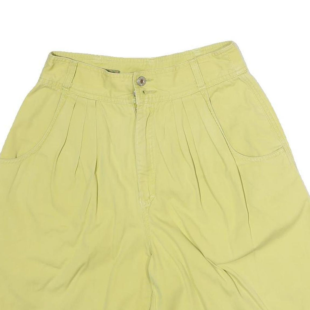 ESPRIT TROPICAL Womens Yellow Casual Shorts M W28 Cotton Blend Comfortable Fit