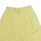ESPRIT TROPICAL Womens Yellow Casual Shorts M W28 Cotton Blend Comfortable Fit
