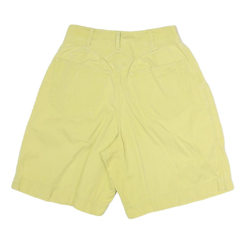 ESPRIT TROPICAL Womens Yellow Casual Shorts M W28 Cotton Blend Comfortable Fit
