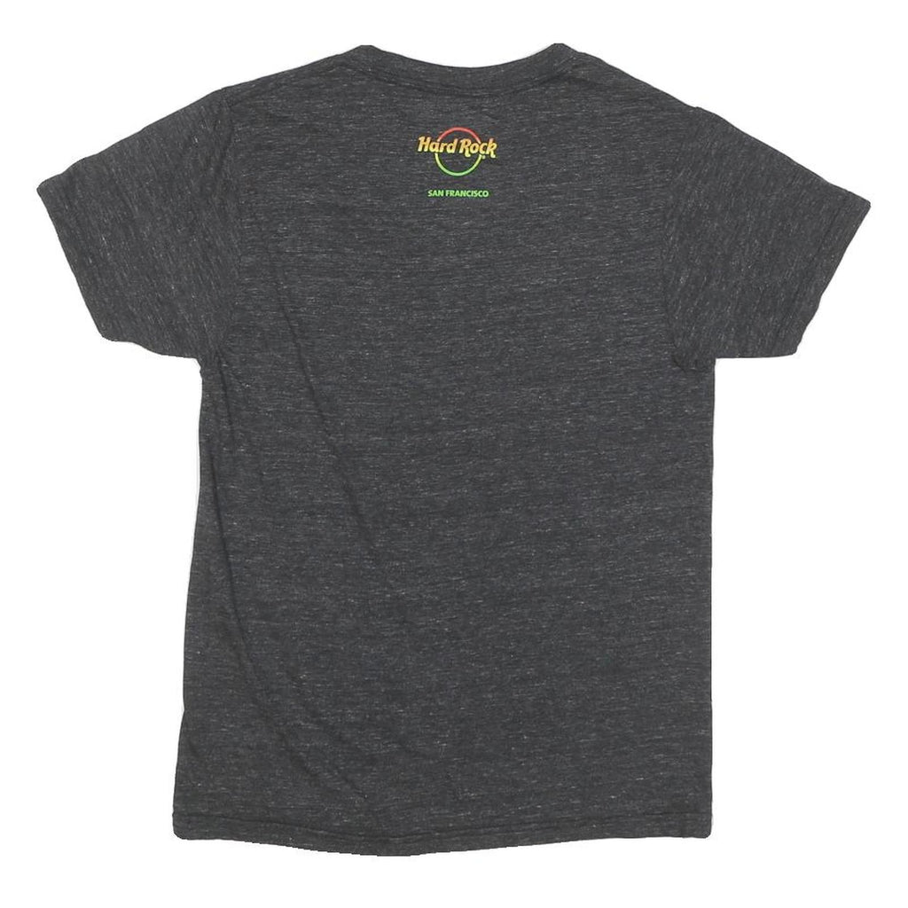 HARD ROCK CAFE Mens Grey Bob Marley Graphic T-Shirt XS Short Sleeve Crew Neck