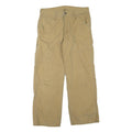 CARHARTT Mens Cotton Blend Beige Regular Fit Straight Leg Trousers W32 L30