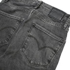 LEVI'S 721 BIG E Womens Jeans Black Slim Skinny Denim Medium W24 L28 Stretch