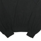 ZARA Womens Black Plain Crew Neck Basic Knit S Slim Fit Jumper Lightweight
