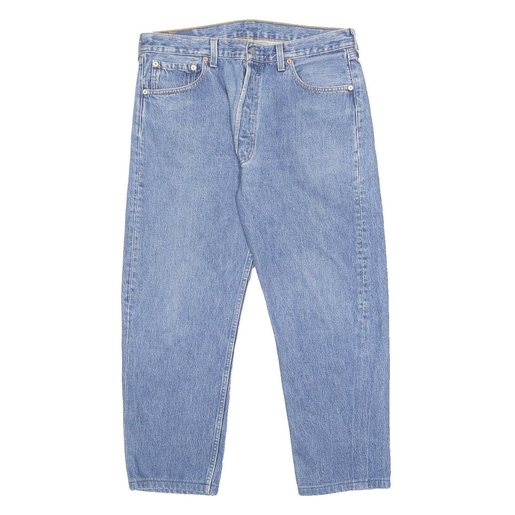 LEVI'S 501XX Mens Blue Regular Straight Denim Medium Cotton W32 L25 Button Fly