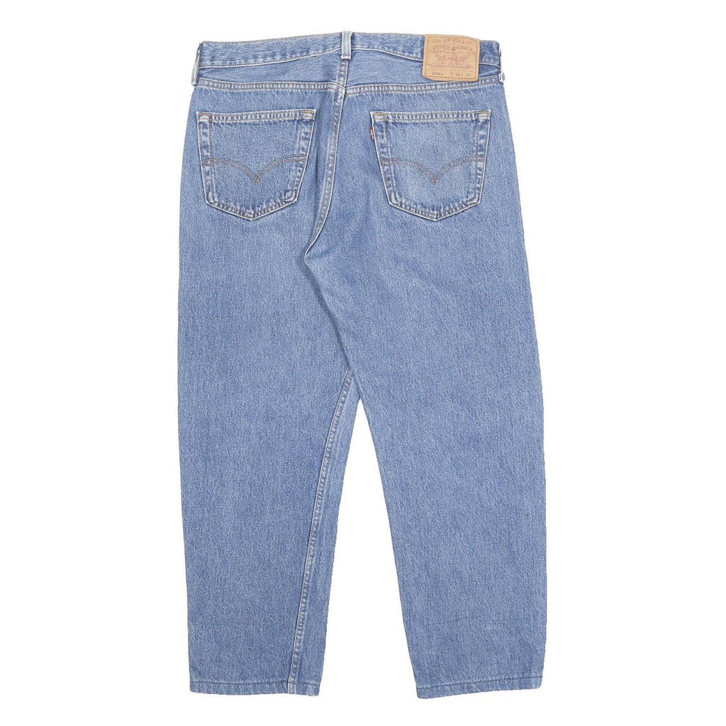 LEVI'S 501XX Mens Blue Regular Straight Denim Medium Cotton W32 L25 Button Fly