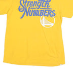 ADIDAS Mens Yellow Strength In Numbers Graphic T-Shirt M Short Sleeve Crew Neck