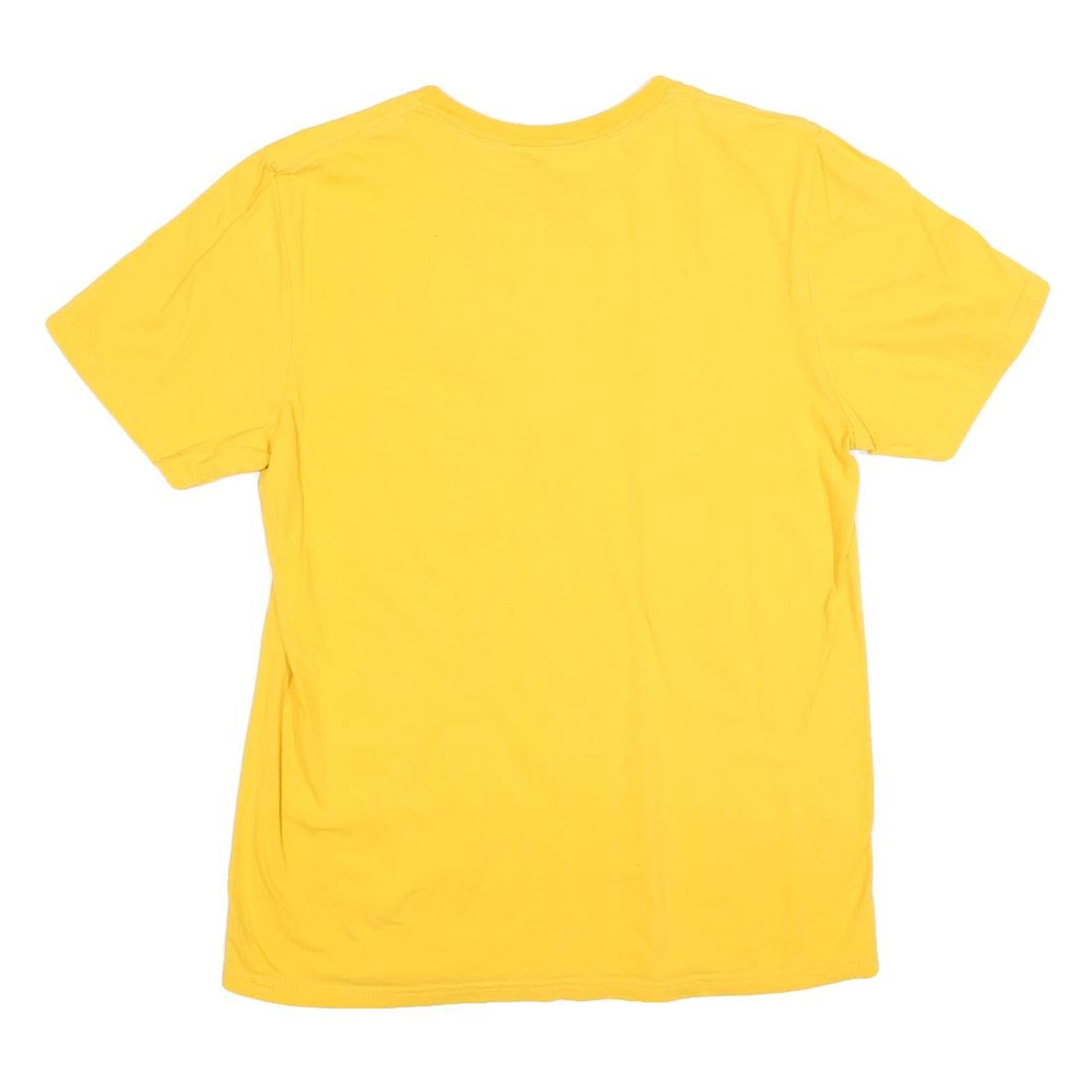 ADIDAS Mens Yellow Strength In Numbers Graphic T-Shirt M Short Sleeve Crew Neck