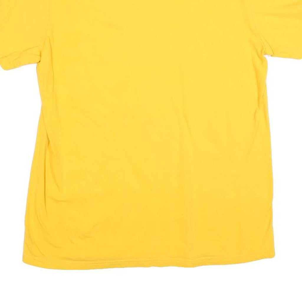 ADIDAS Mens Yellow Strength In Numbers Graphic T-Shirt M Short Sleeve Crew Neck