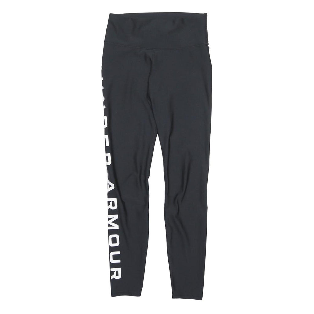 UNDER ARMOUR Womens Black Joggers Slim Tapered S W24 L28 Logo Print