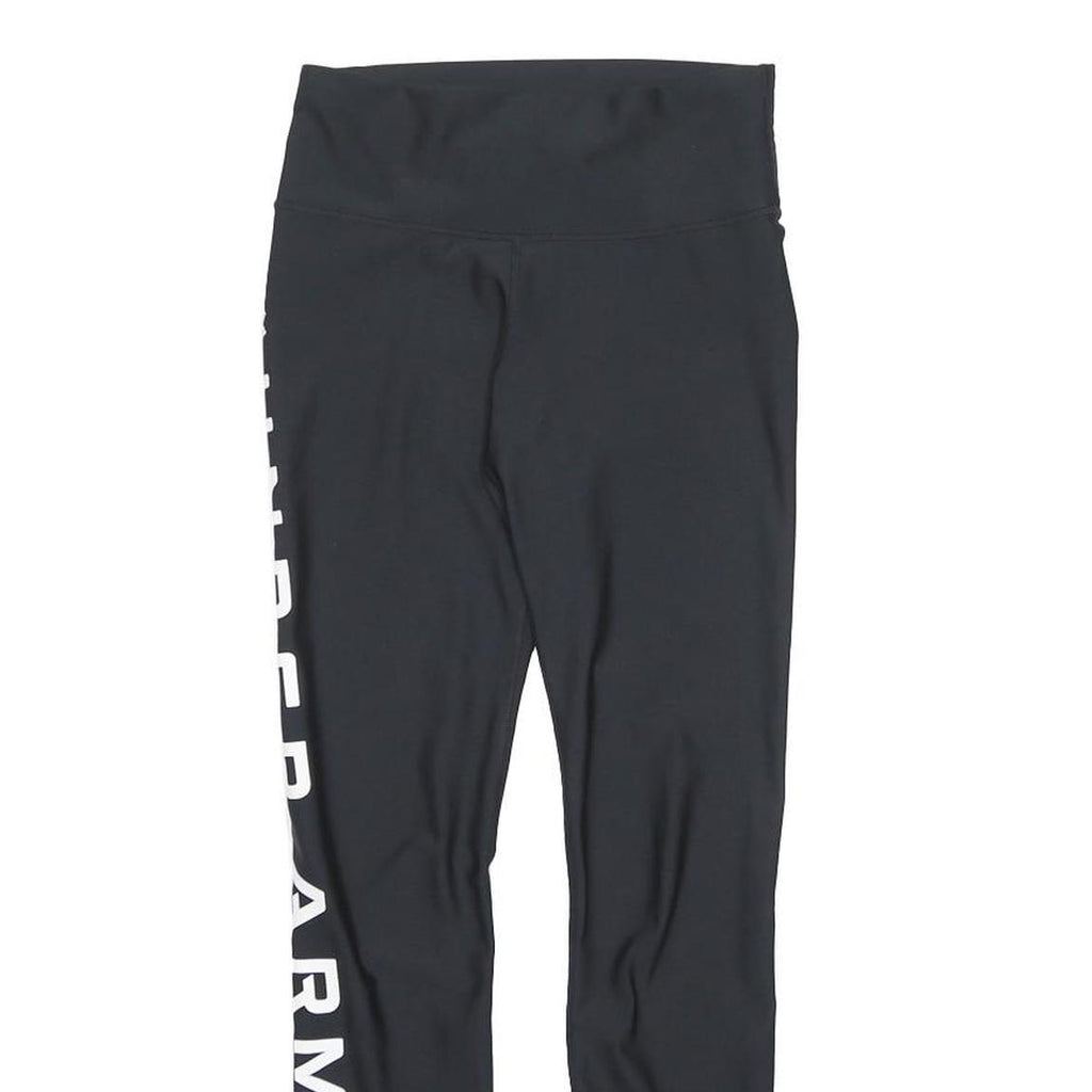 UNDER ARMOUR Womens Black Joggers Slim Tapered S W24 L28 Logo Print