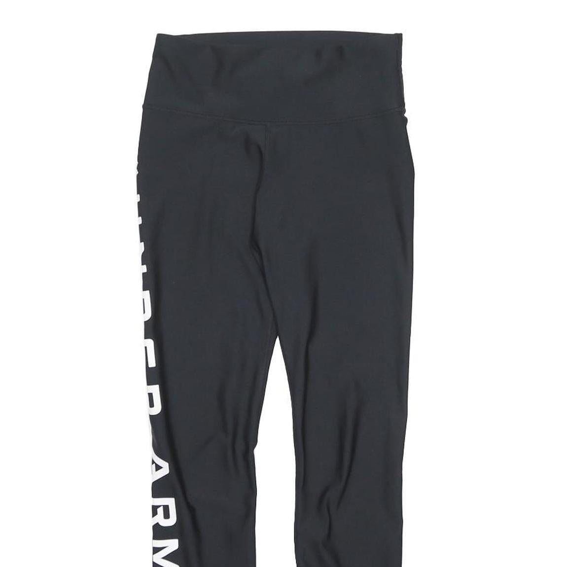 UNDER ARMOUR Womens Black Joggers Slim Tapered S W24 L28 Logo Print