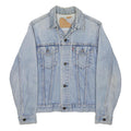 LEVI'S Mens Blue Denim Jacket S Cotton Button Closure Classic Fit Plain Casual