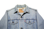 LEVI'S Mens Blue Denim Jacket S Cotton Button Closure Classic Fit Plain Casual