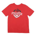 NIKE Mens Red Premier Invitational Graphic T-Shirt L Short Sleeve Crew Neck