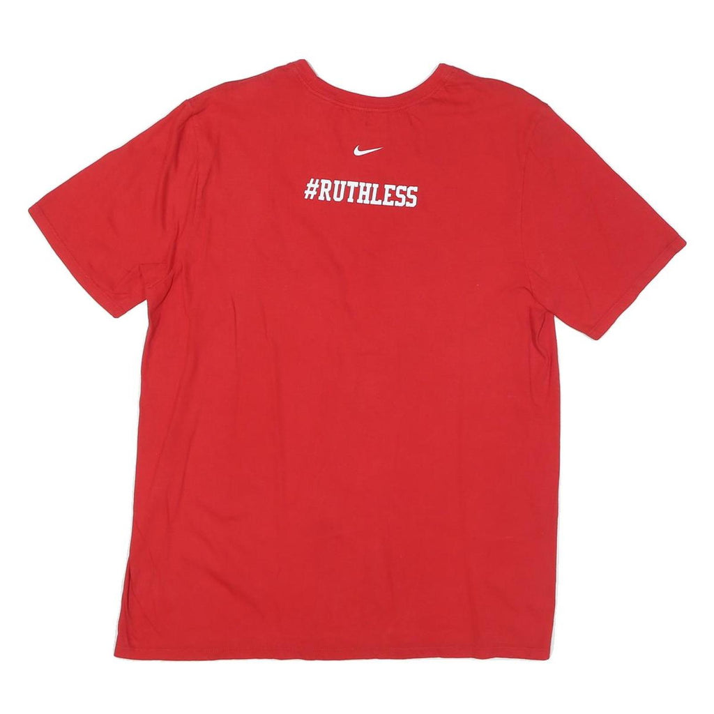NIKE Mens Red Premier Invitational Graphic T-Shirt L Short Sleeve Crew Neck