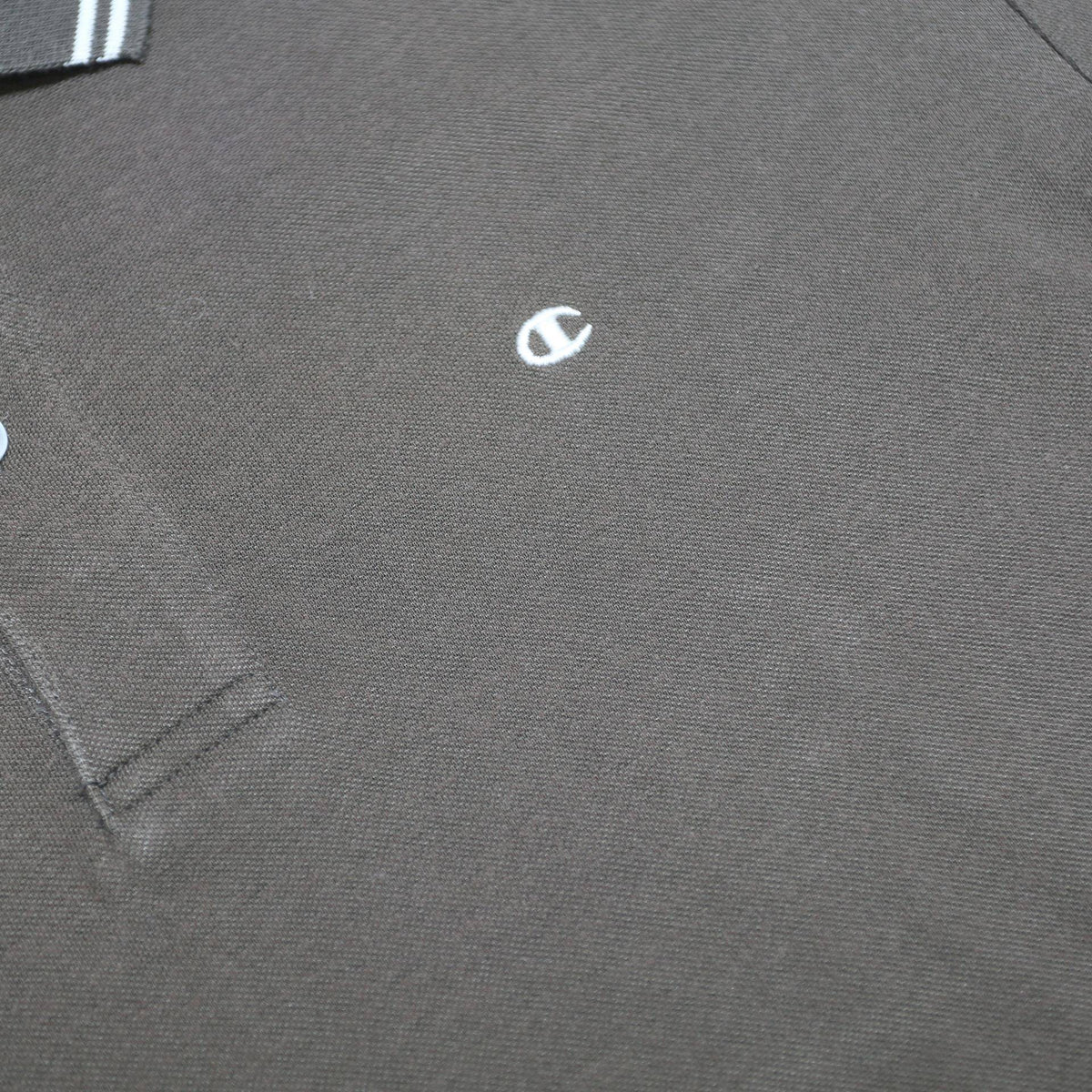 CHAMPION Mens Brown Polo Shirt Short Sleeve Plain M Cotton Blend Casual