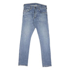 CARHARTT Mens Regular Fit Blue Denim Jeans Button W31 L32 Classic Style Casual