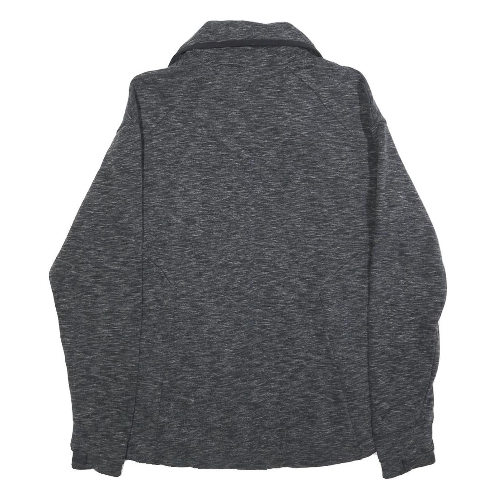 CHAMPION Womens Grey Cotton Blend Zip Jacket M Casual Lightweight Sportswear