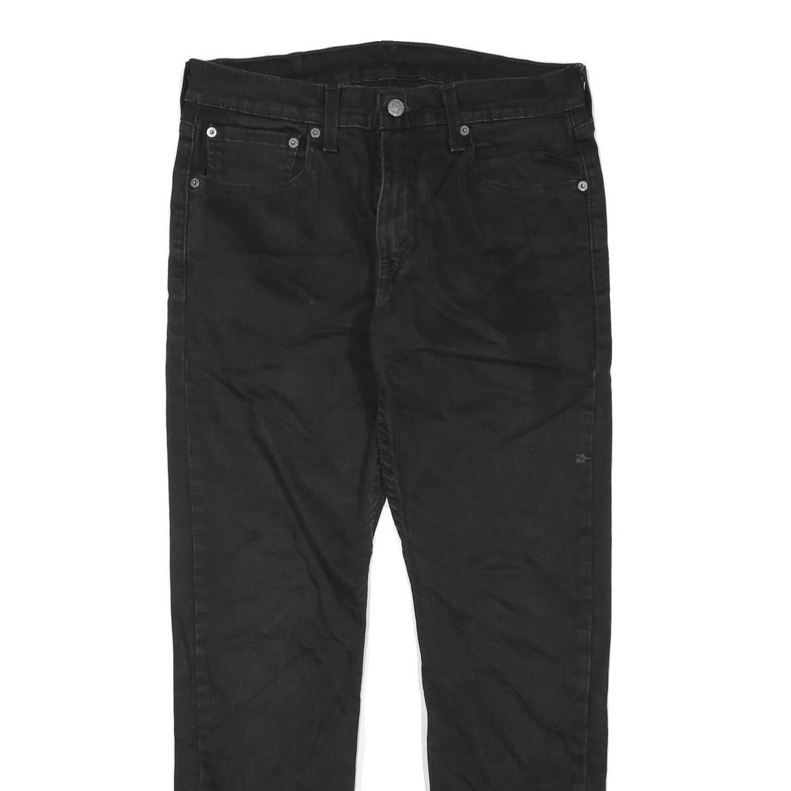 LEVI'S 512 Tapered Mens Jeans Black Regular Tapered Denim Medium W32 L29