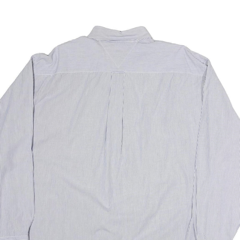 TOMMY HILFIGER Mens Blue Striped Shirt XL Classic Button Down Cotton Casual