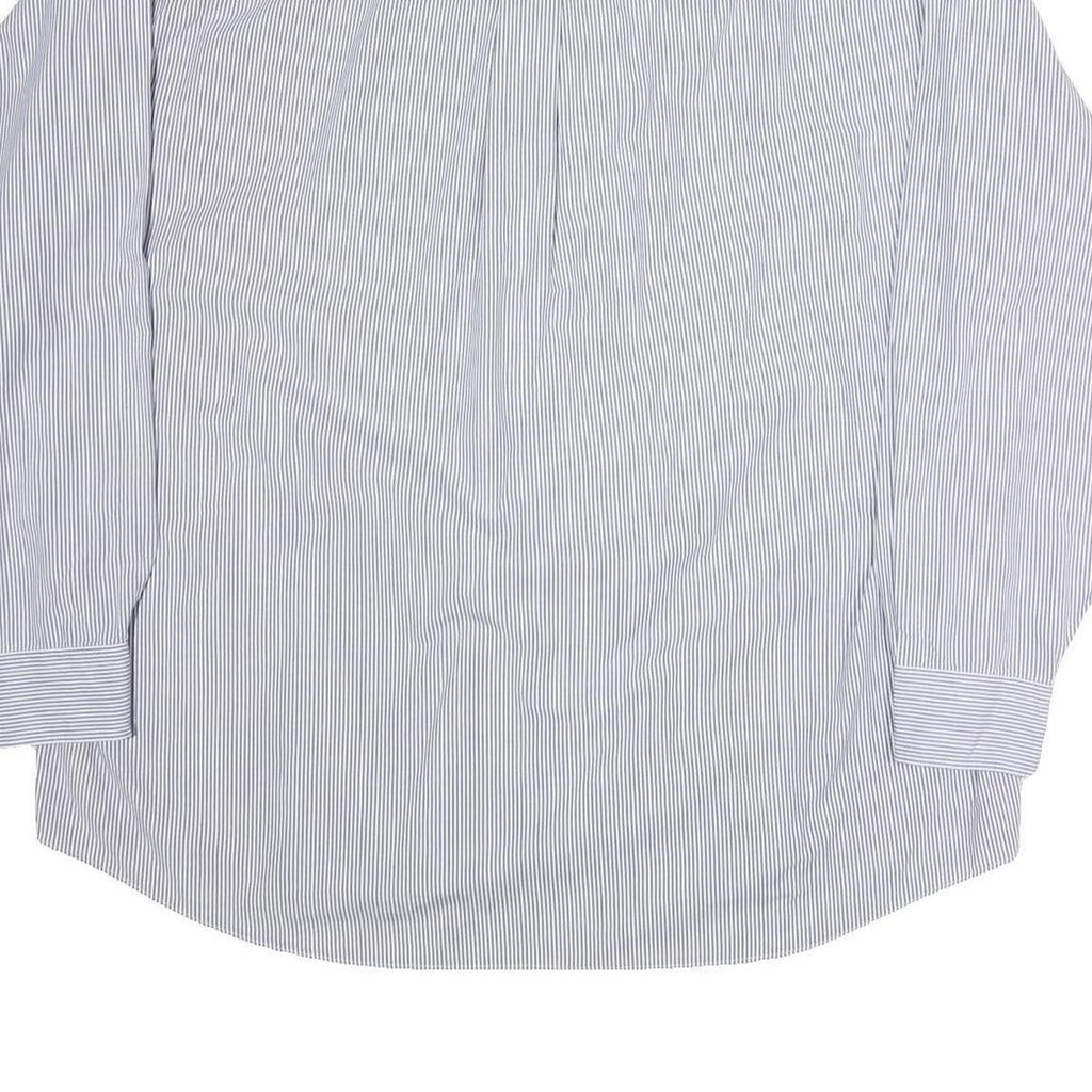 TOMMY HILFIGER Mens Blue Striped Shirt XL Classic Button Down Cotton Casual