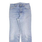 LEE Womens Regular Fit Blue Denim Straight Leg Cotton Blend Jeans W31 L28 Zip