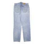 LEE Womens Regular Fit Blue Denim Straight Leg Cotton Blend Jeans W31 L28 Zip