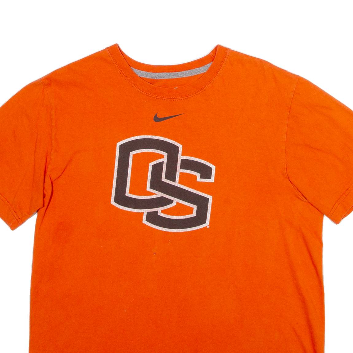 NIKE Mens T-Shirt Orange M