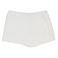 FOREVER 21 Womens White Casual Skort L W32 Cotton Blend Minimalist Style