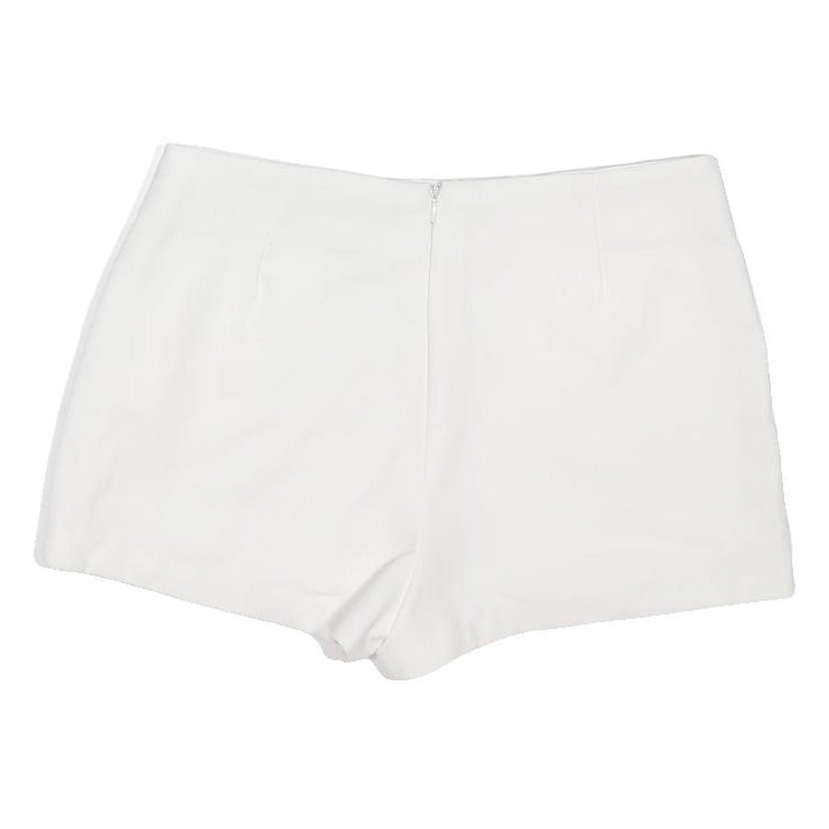 FOREVER 21 Womens White Casual Skort L W32 Cotton Blend Minimalist Style
