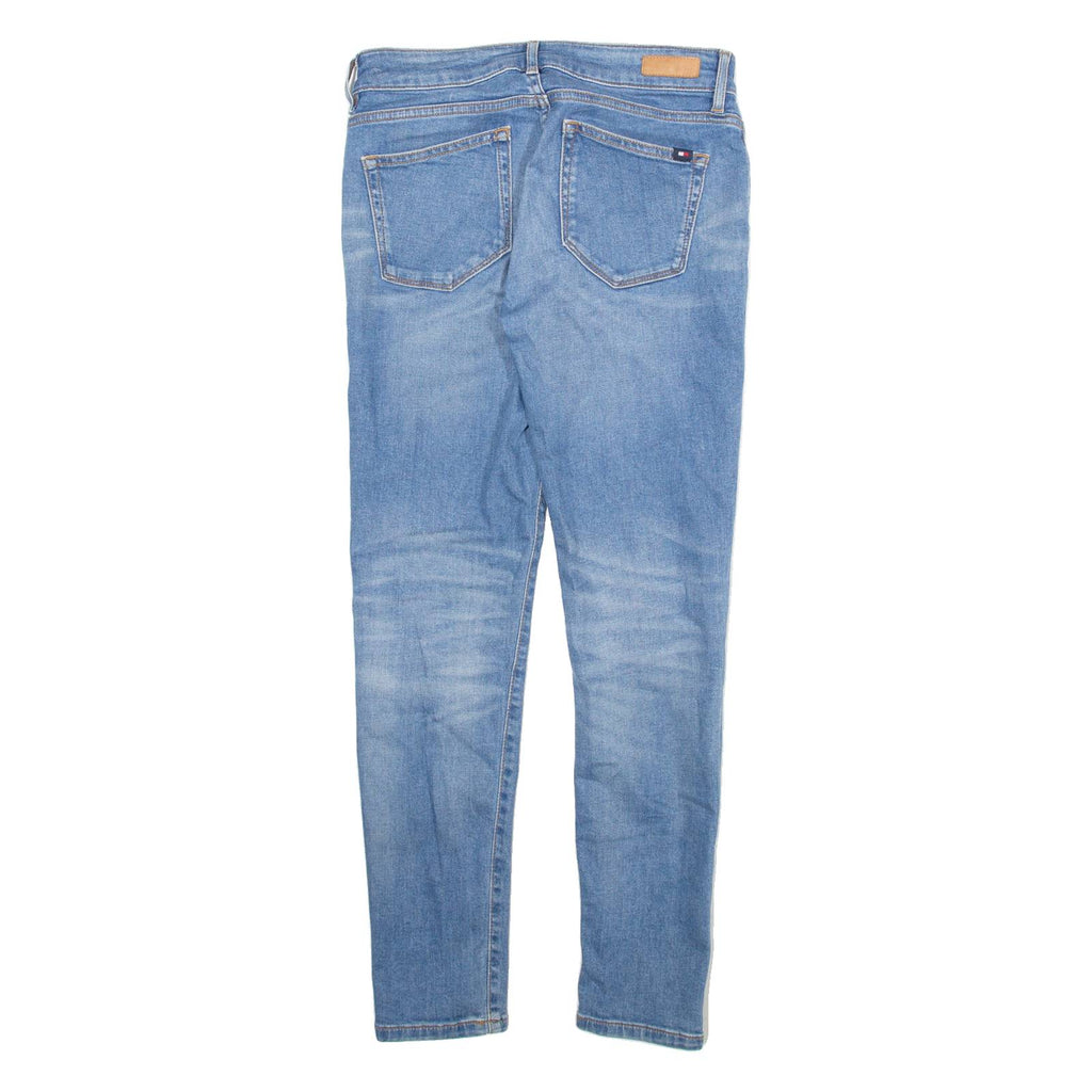 TOMMY HILFIGER Womens Jeans Blue Slim Skinny Stone Wash W27 L27