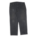 DICKIES Mens Cotton Blend Black Regular Fit Straight Leg Trousers W40 L32