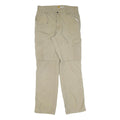 CARHARTT Mens Cotton Blend Beige Regular Straight Trousers W34 L34 Utility