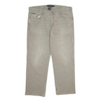 CALVIN KLEIN JEANS Mens Regular Fit Beige Denim W38 L30 Zip Cotton Blend Casual