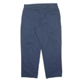 DICKIES Mens Regular Navy Blue Trousers W36 L29 Zip Polyester Blend Casual